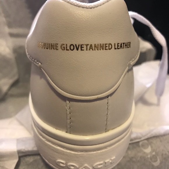 Coach Women’s Lowline Luxe Leather Shoe, White - Picture 5 of 7